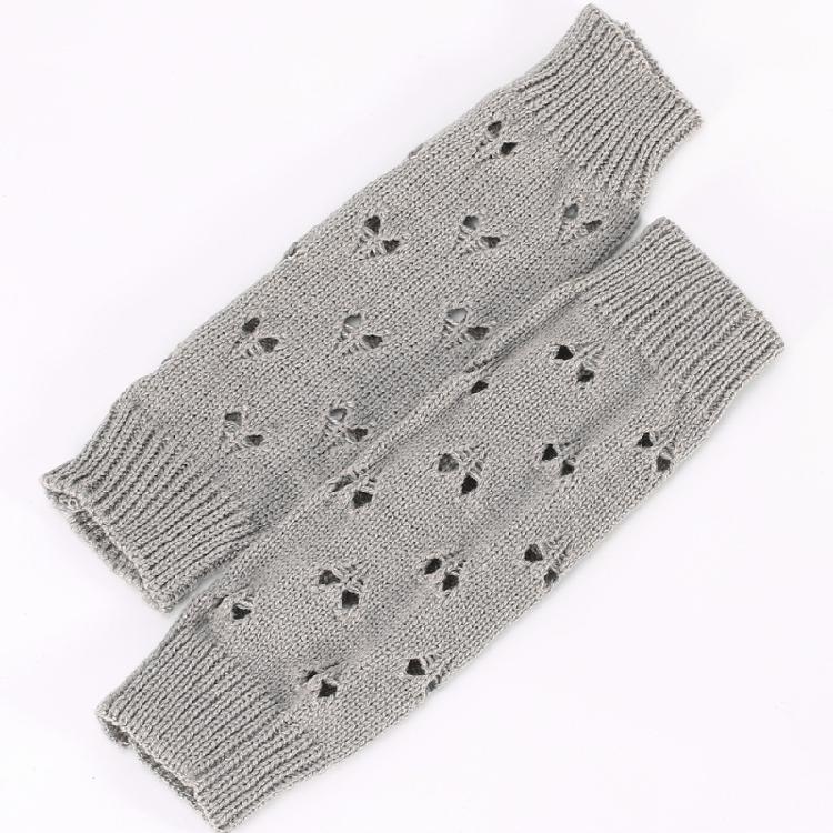 Winter Hand Gloves Soft Warm Gloves Arm Crochet Hollow Out Fingerless Gloves