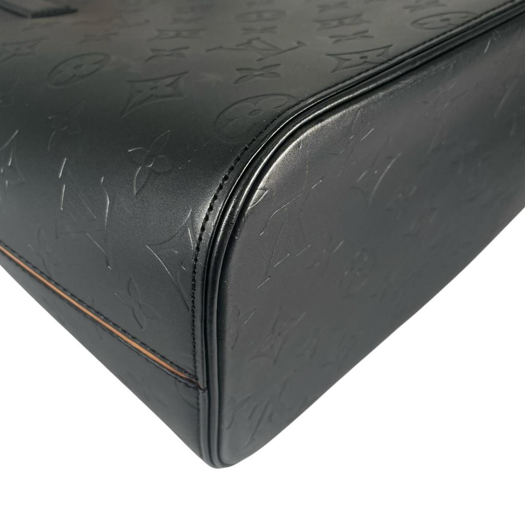 Louis Vuitton Stockon M55112 Handbag Black Women Used