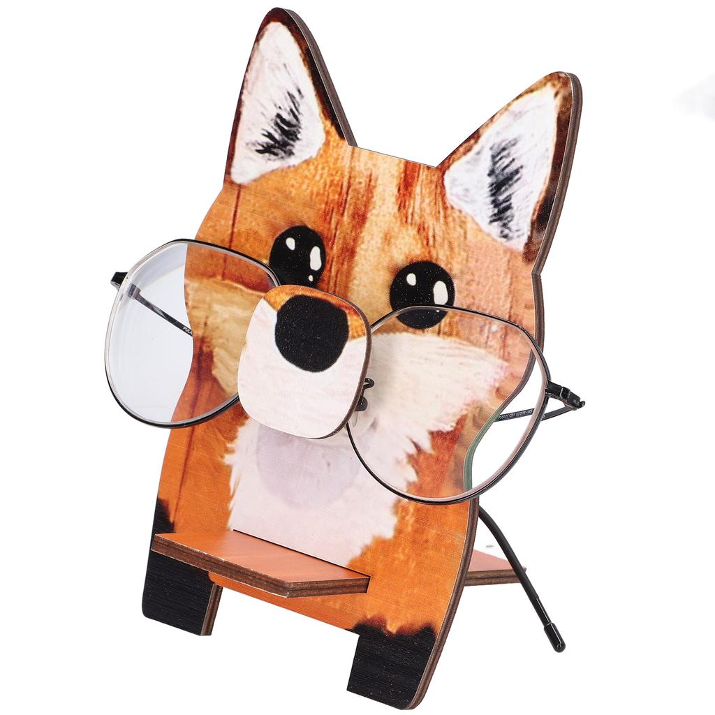Animal Shape Glasses Holder Unique Beautiful Design Natural Odorless Composite Wood Eyeglasses