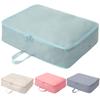 Space Saving Self Compression Organizer with Zipper Comforter Storage Bag Blanket Storage Bags for Comforters Blankets Bedding