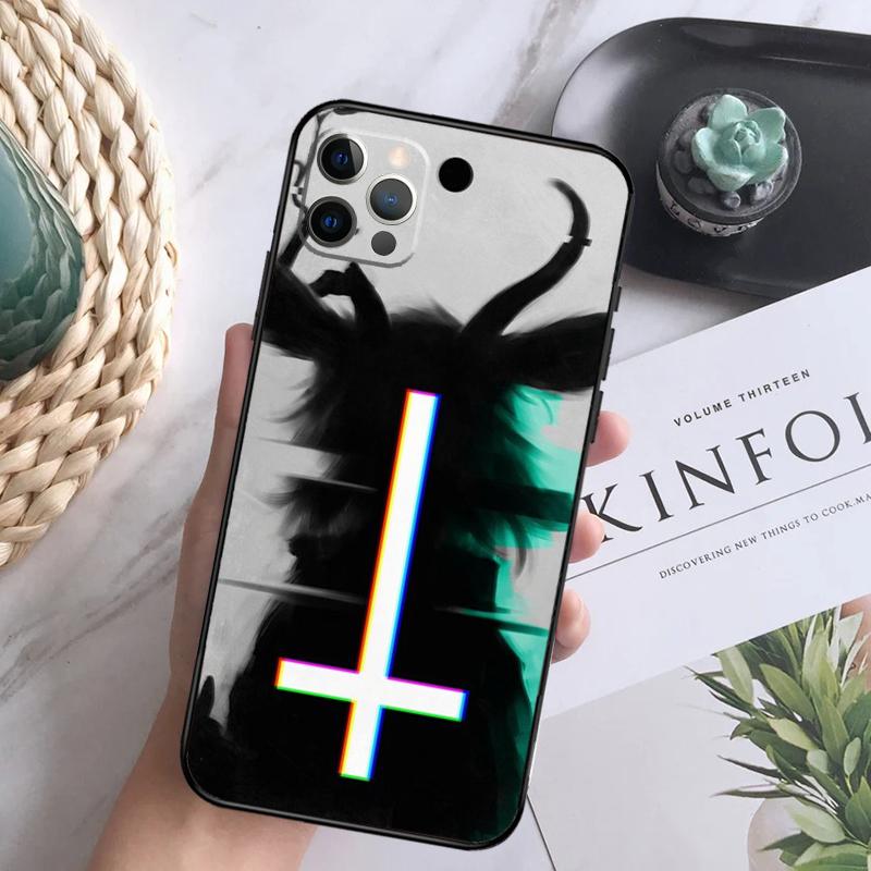Devil Satan Dark Art Phone Case For iPhone 16 Pro 11 12 13 14 15 Pro Max Mini XS X XR 7 8 16 Plus Cover Coque