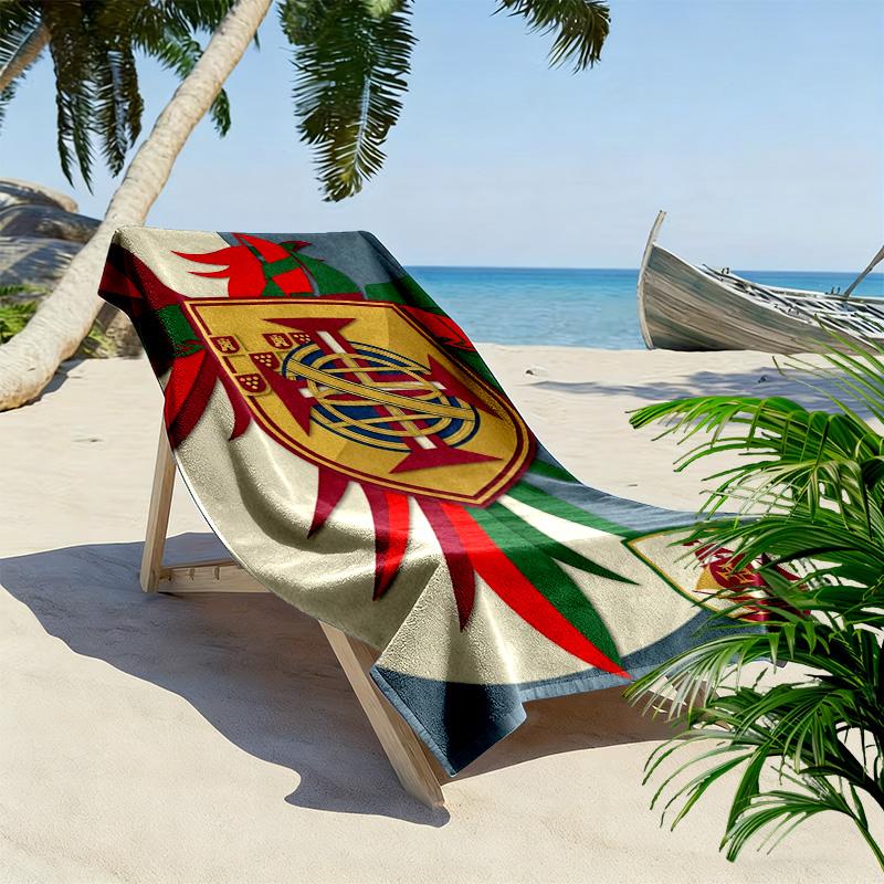 Royal Emblem Nautical Pride beach towel Beach towel for vacation photos Outdoor camping Outdoor pool towel seaside swim Fashion