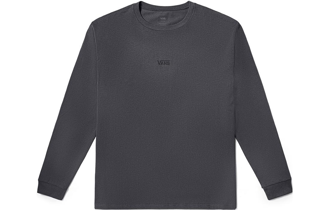 Vans T Shirts Unisex Gray Black Crew Neck Moderate Straight Fit VN000FQR1O7 XL