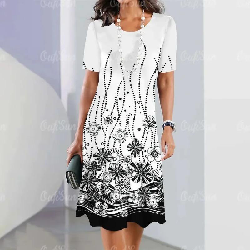 Women s Dress Print Floral Pattern Summer Breathable Fashion Trend S