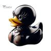 Gothic Duck Figurine Punk Deathrock Satanic Black Duck Resin Statue Sculpture Home Office Desktop Decoration Halloween Party Ornament