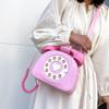 Stylish Women Telephone Shaped Crossbody PU Leather Shoulder Bag Female Casual Handbag Shopping Street School Satchel Tote Purse