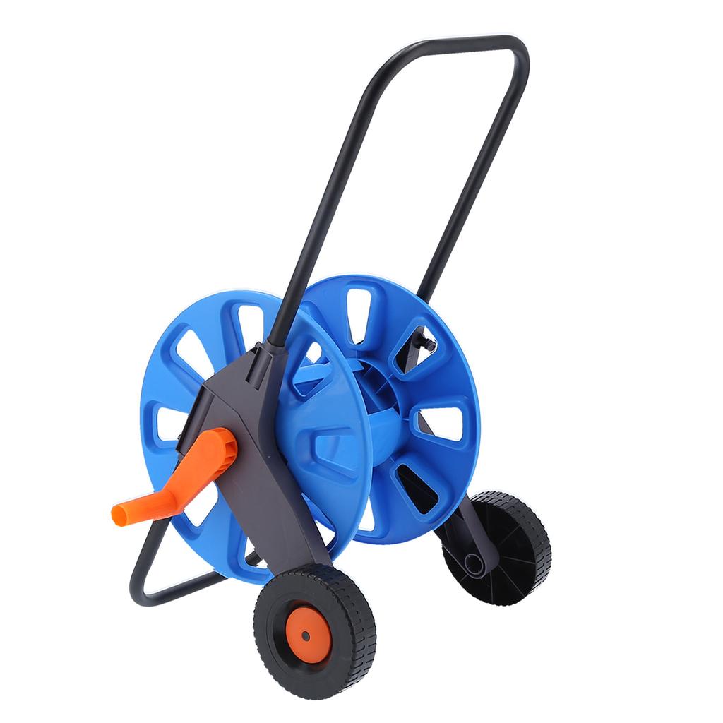 Garden Hose Reel Cart Portable HandPush Water Pipe Storage Rack Organizer for G1 2 50m Tube