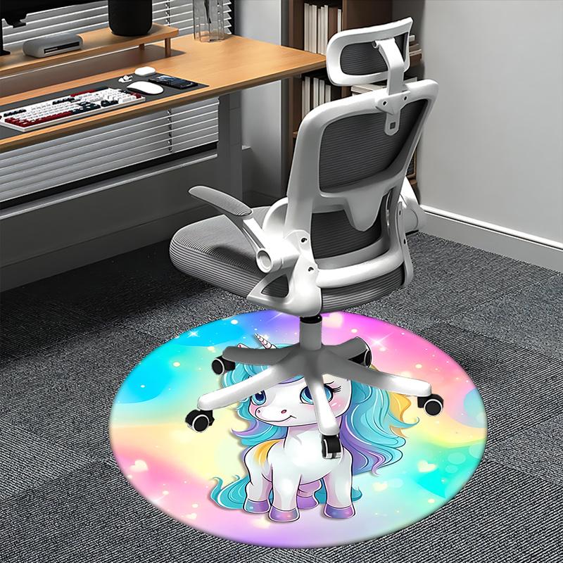

Unicorn Chair Mat: Magical Home Decor, Office Carpet Gift for Adults, Perfect for Bedroom, Living Room, Any Room!1118029a 80cm by 80cm
