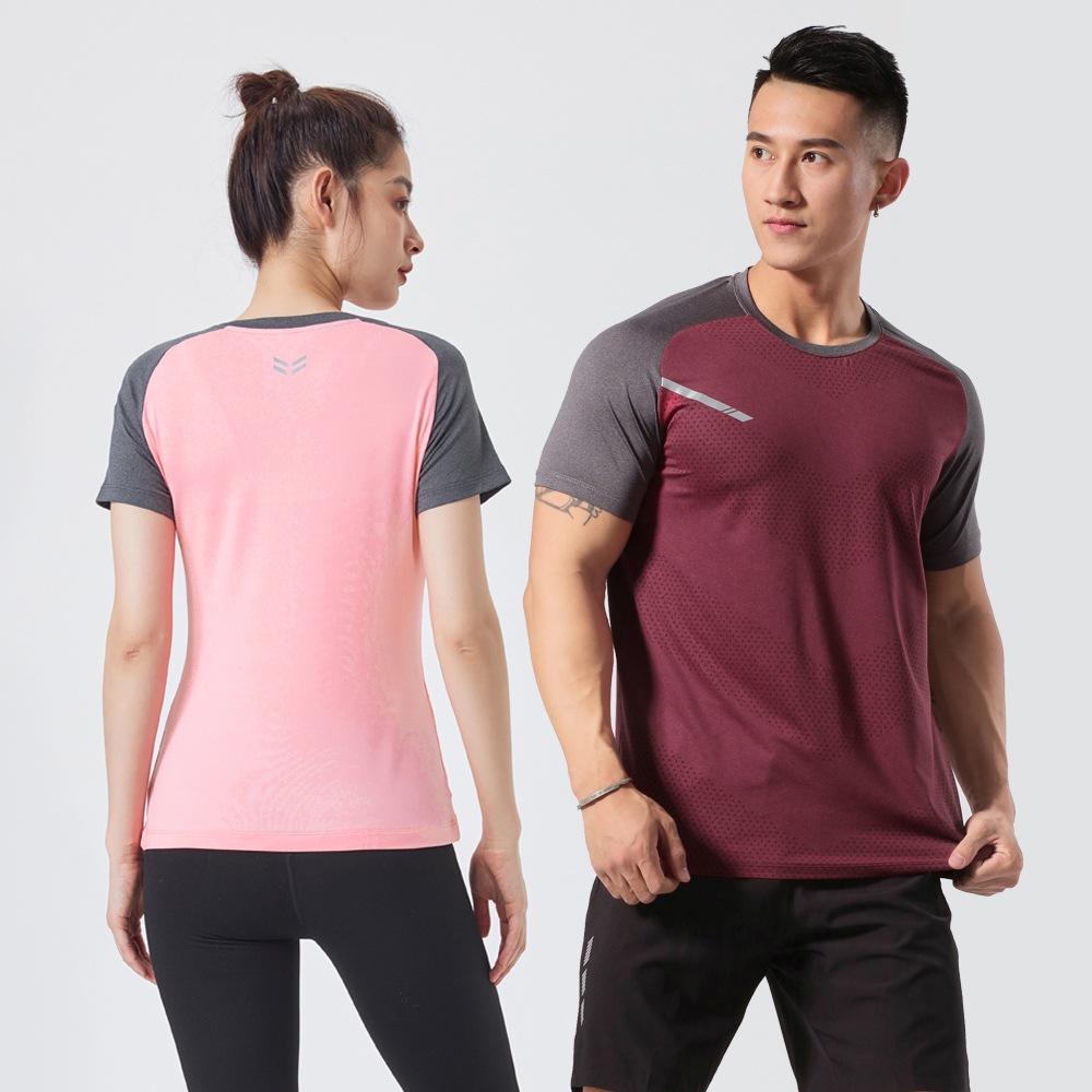 (47-98KG)Men's Quick Dry Sport T-shirt Elastic Tights Breathable Workout Fitness Tops Running Hiking Gym Clothing Shirt