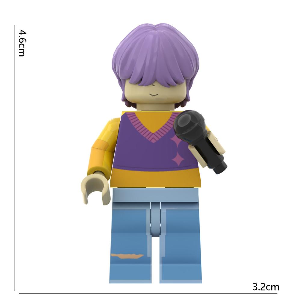 New Popular Kpop Demon Hunters Rumi Zoey Mira Mini Building Blocks Toy, Desk Decoration Collection Figures Child Christmas Gift