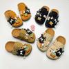 Children's Cartoon Birkenstock Slippers: Cute Closed-Toe Spring Outdoor Shoes for Boys & Girls with Thick Soles.