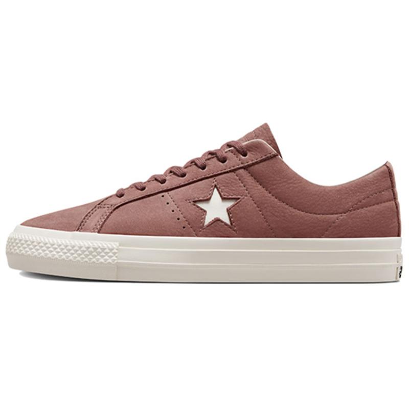 

Converse One Star Pro Pro Leather Vintage Wear-Resistant Lightweight Low-Top Board Shoes Unisex Brown 35