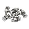 MASHIFU 304 Stainless Steel Hex Head Bolt & Nut Washer Set