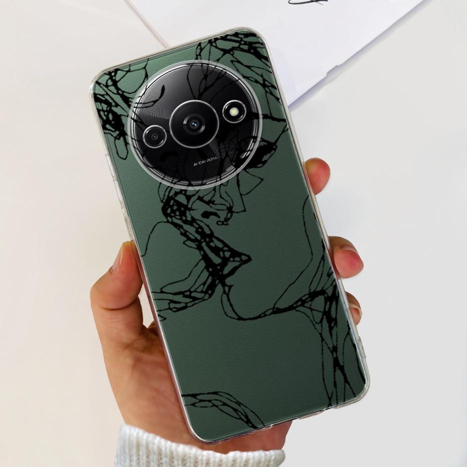 Für Xiaomi Redmi A3 Hülle Stilvolle Bemalte Abdeckung 6,71'' Klare Silikon-Weiche-TPU-Handyhülle Für Xiaomi Redmi A3 RedmiA3 Fundas Capa