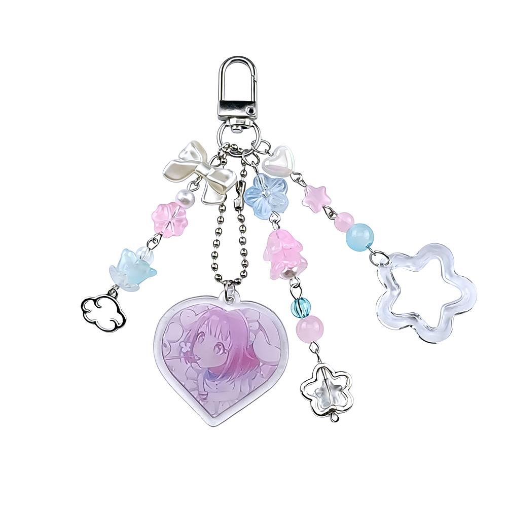 Anime Buitenaards Atage Mizi en Sua Bijpassende Sleutelhangers Cosplay Accessoires Cadeaus white