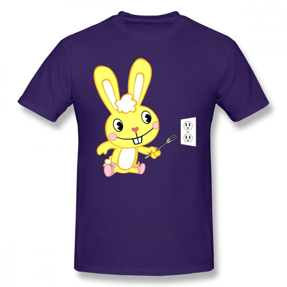

Футболка Happy Tree Friends Футболка Happy Tree Friends Кідлз Мультяшний Принт Бавовняна Футболка з Коротким Рукавом Оверсайз Весела Футболка L