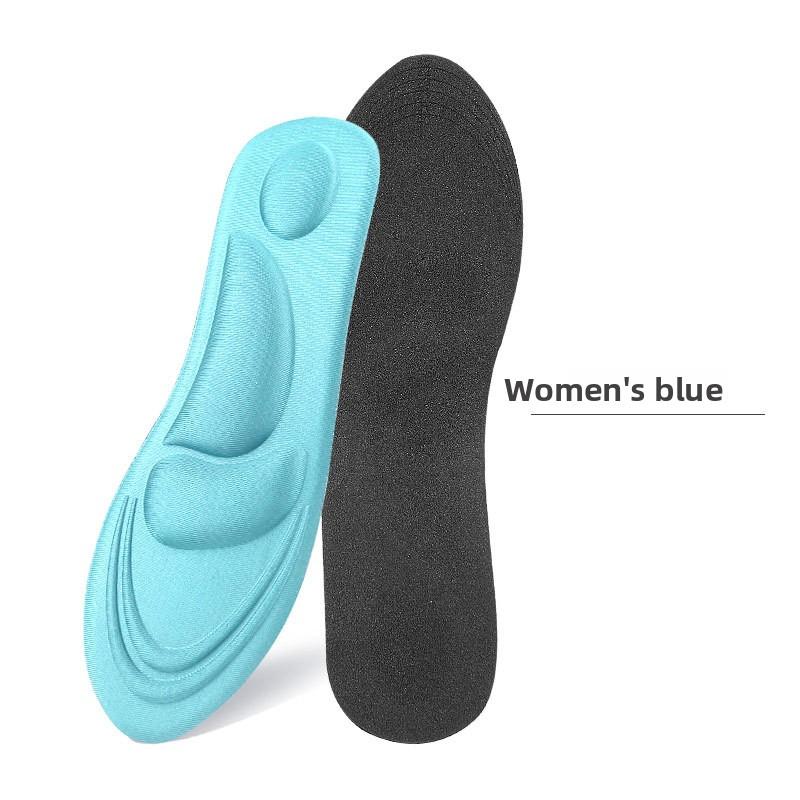 3D Massage Insole for Men Women Arch Support Breathable Sponge Sweat Absorbing Elastic Decompression Foot Cushion