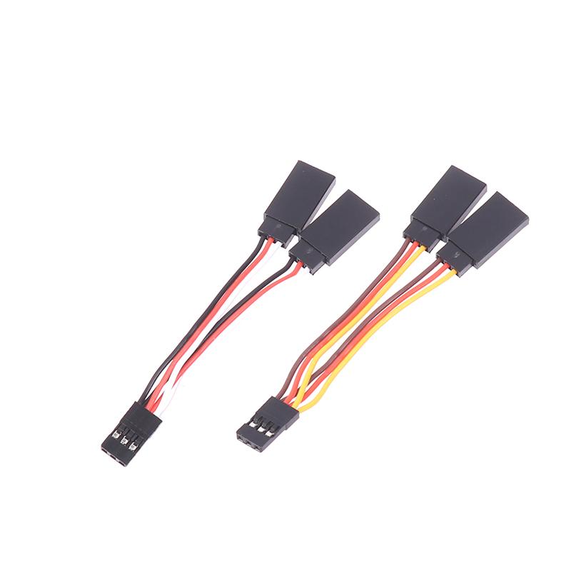 Sale 5 Pcs Jr/Futaba Style Servo 1 To 2 Y Harness Leads Splitter Cable Male To Female Extension Lead Wire For Rc Models 7Cm
