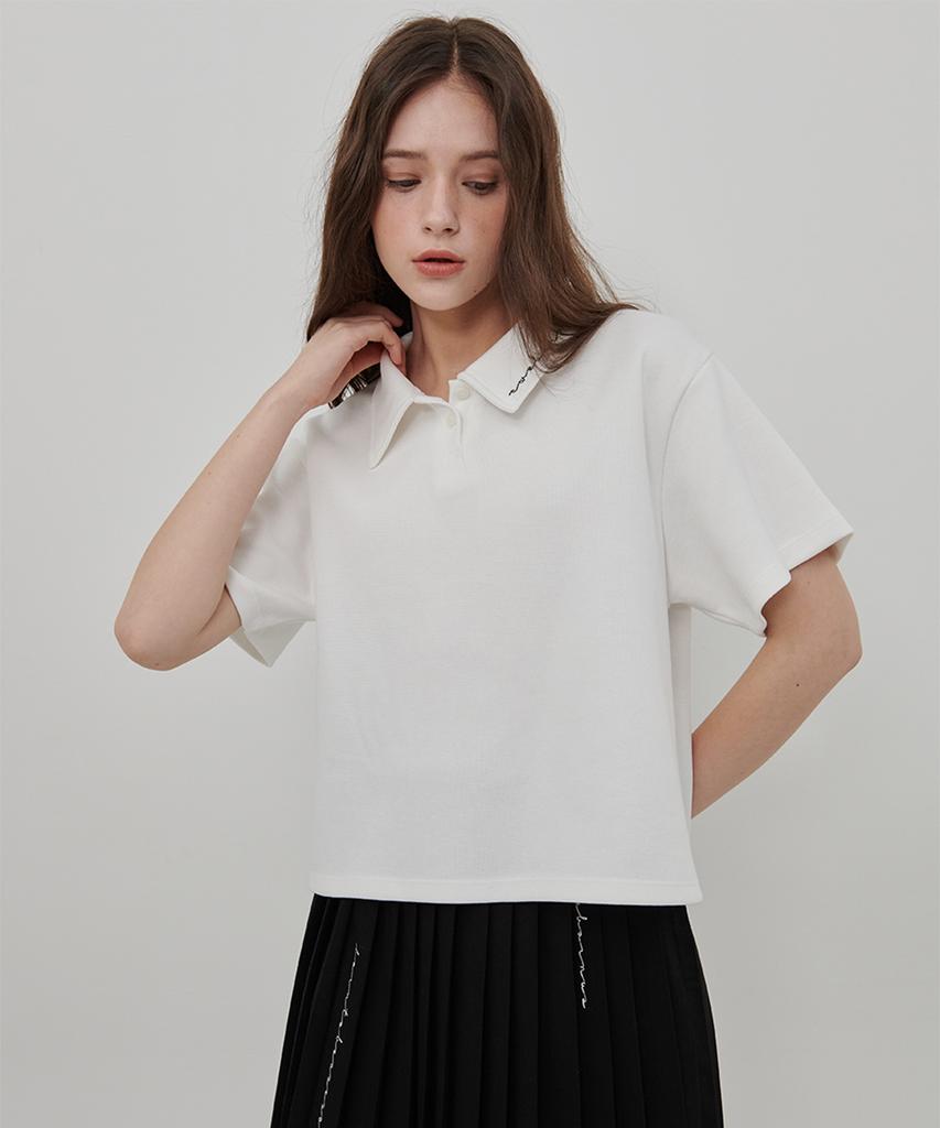 Eoboneoseu Logo Pique Polo Shirt [White]
