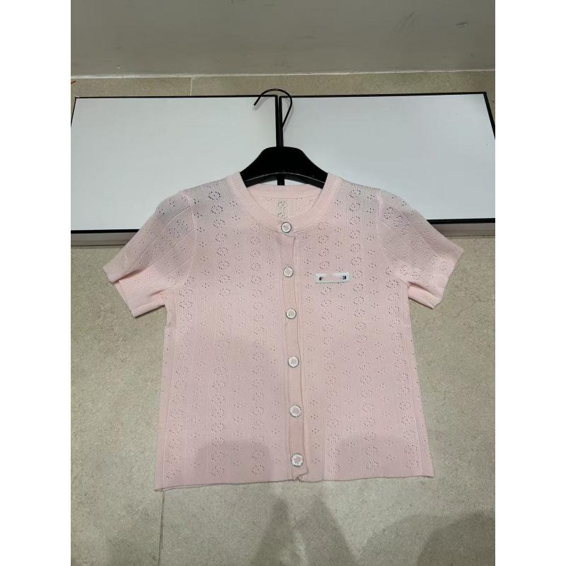 2026 Summer Age-Defying Hollow Round Neck Knit Cardigan Top