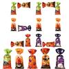 50pcs Halloween Treat Bags Festival-themed Halloween Goodie Candy Cellophane Bags with Twist Ties for Party Holiday Festival