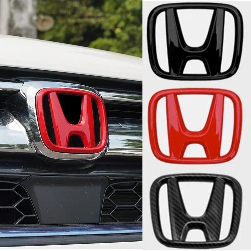 3Pcs Car Front Grille Emblem Rear Trunk Steering Wheel Cover Stickers for HONDA Accord Civic Inspire 10th City Crider CR-V Envix