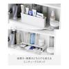 Yamazaki Jitsugyo Mini Tube Stand, White, Vertical: W22 X D4.3 X H8cm, Tower, Washroom, Washroom Cabinet, Cosmetic Storage, Vertical and Horizontal