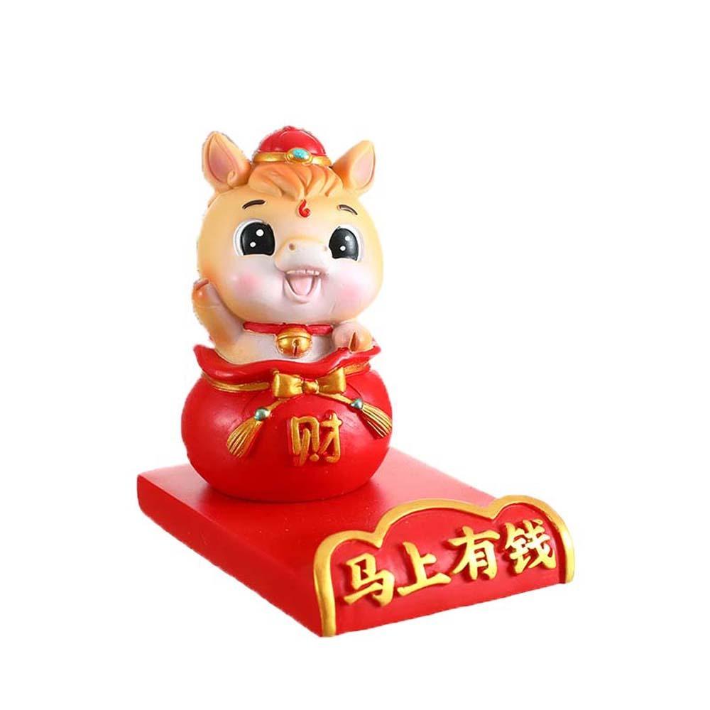 Festival Decorative Lion Dance Ornaments Mascot Mobile Phone Stand Spring Festival