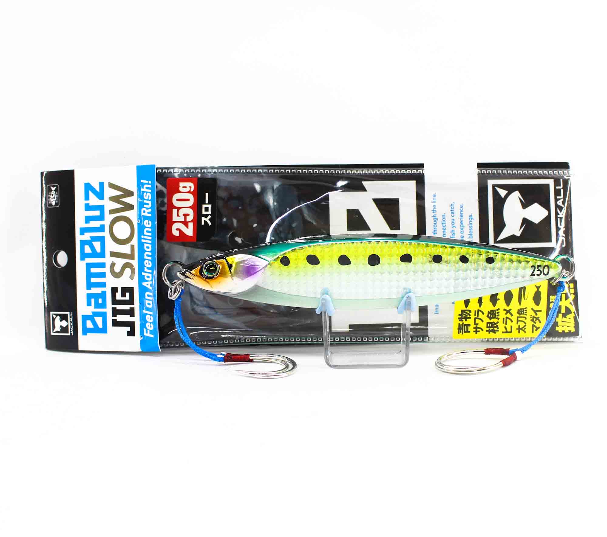 

Jackall Metal Jig Bambluz Slow 250 грамм Glow Belly Lens Iwashi (8428)