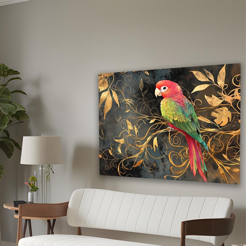 1 Piece of Elegant Parrot Theme Polyester Tapestry, Machine Washable, Polyester Fabric, Perfect for Living Room, Bedroom, Office