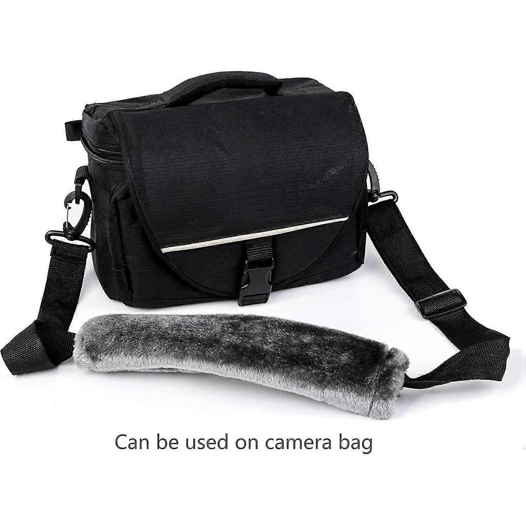Soft Faux Fur Universal Fit Seatbelt Cover Car Truck SUV Airplane Seat Belt Shoulder Pad for Carmera Backpack Straps Neck