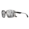 Classic Square Retro Polarized Sports Sunglasses - Oversized Wraparound Frame, UV400 for Fishing, Running, Hiking & Travel