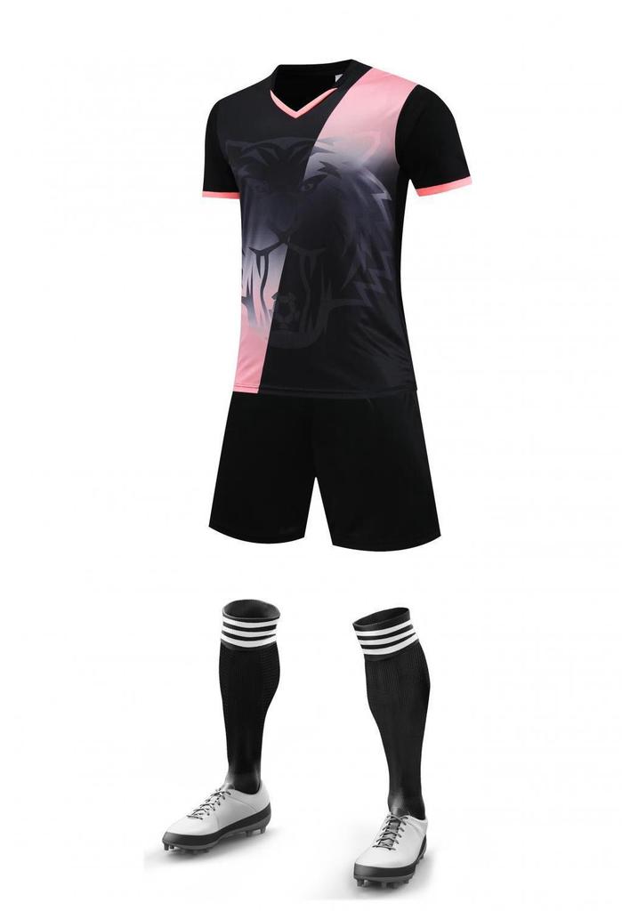 Girls' School Football Team Uniform Set - Short Sleeve Jersey & Shorts for Training