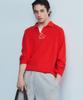 NOHANT Relaxed Long-Sleeve Polo Red