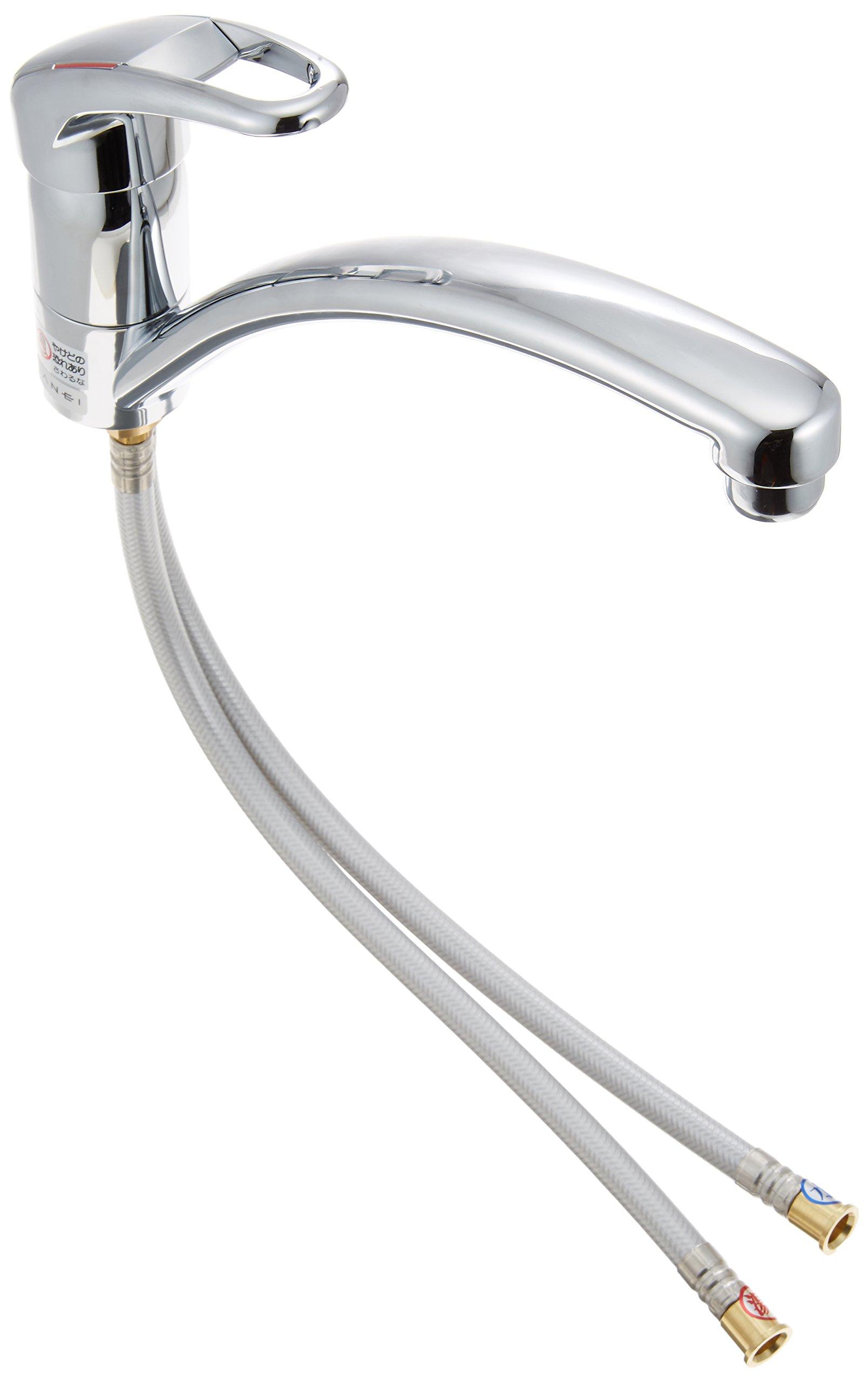 SANEI Mixer Tap Flexible K876TJV For general (San-ei) Single-Hole (with Hose) [Specifications use]