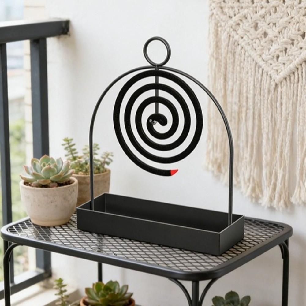 Anti Scalding Incense Holder Rustproof Coil Incense Burner Coil Vertical Stand  Indoor Use