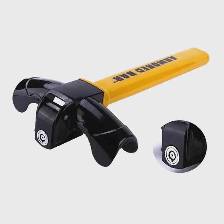 T-Type Heavy-Duty Car Steering Wheel Lock: Multi-Function, Anti-Theft, Metal Baseball Lock with 2 Keys