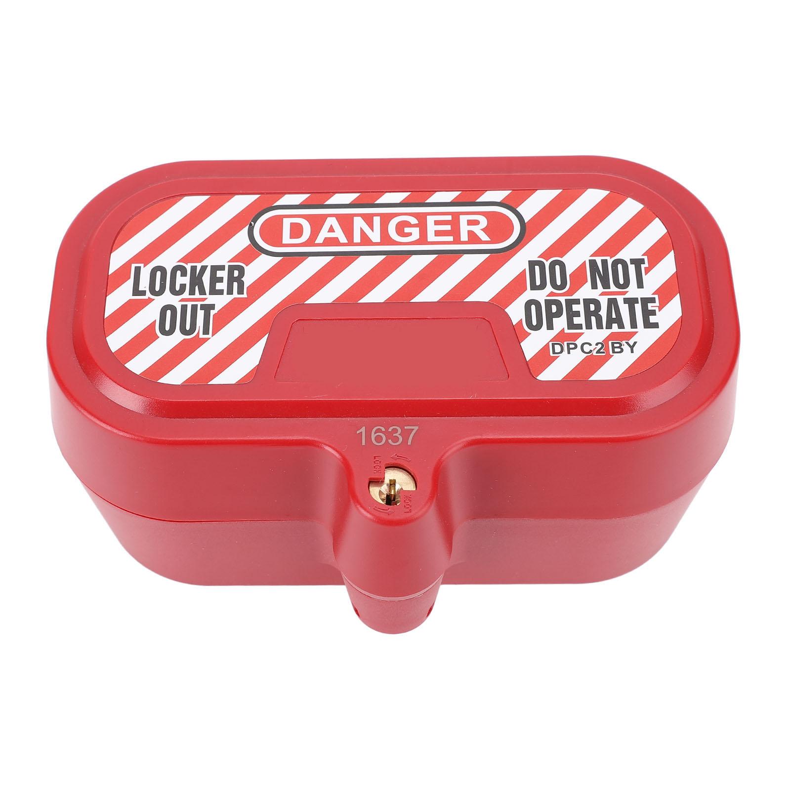 Plug Lockout Box Self Cylinder Design PA and ABS High Strength Industrial Plug Safety Lock PA+ABS
