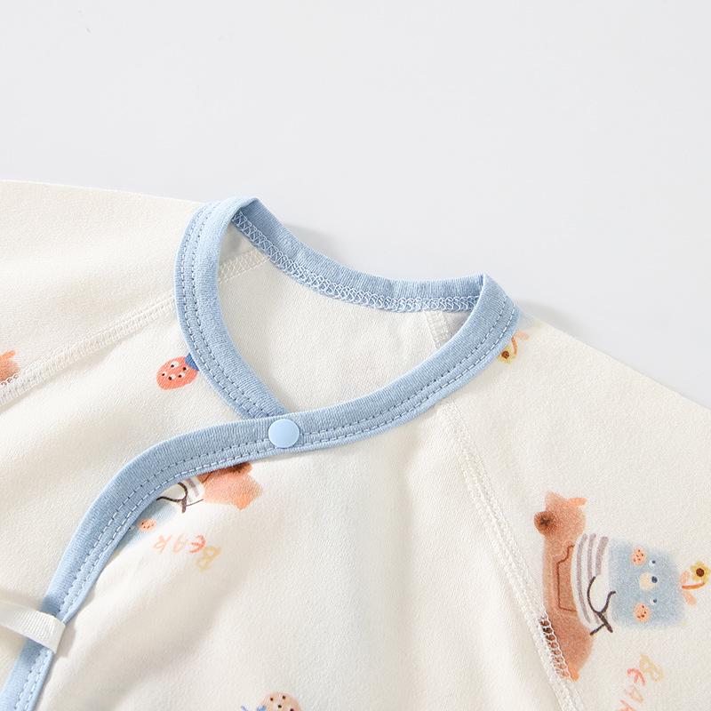 Set di Vestiti Autunnali per Bambini: Pantaloni in Puro Cotone e Abito da Monaco con Allacciatura Senza Osso