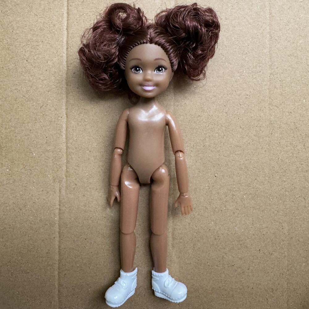 13cm Mini Kelly 5-Zoll Kleine Jungen Mädchen Teenager Schwestern Brüder Dunkle Normale Haut Nackter Körper Reborn Bjd 1/12 Spielzeug für Kinder