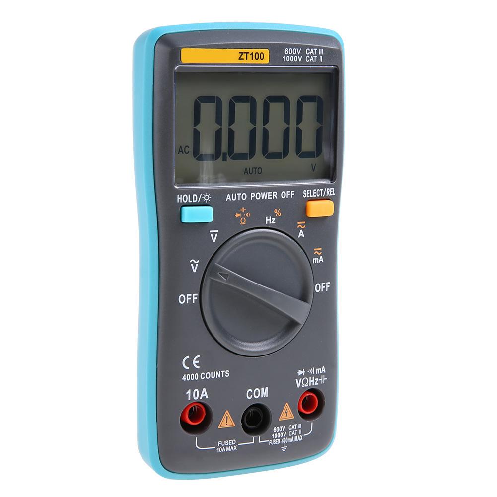 ZT100 4000 Counts Portable Mini Auto Digital LCD Display Testing Capacitance Multimeter