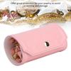 Elegante PU-Leder Tragbare Schmuckaufbewahrungs-Rolltasche Organizer für Reisen