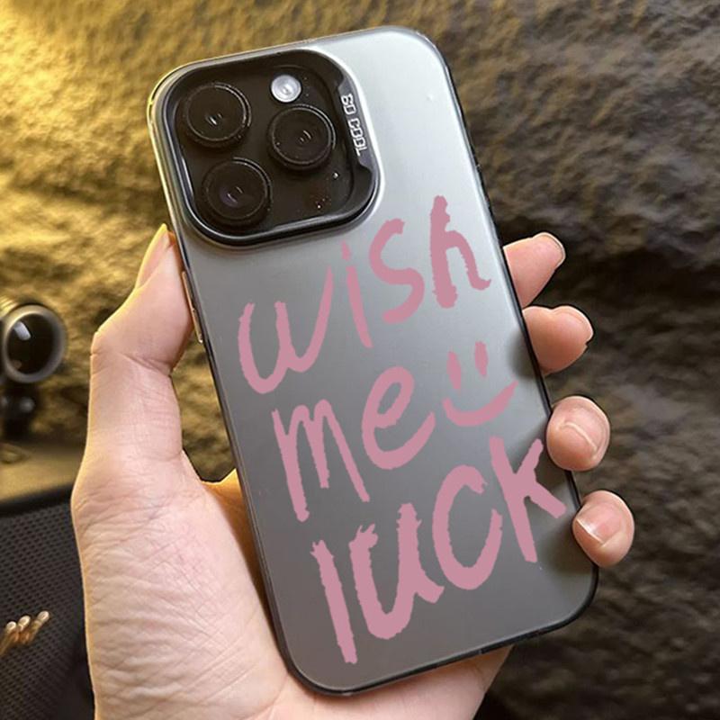 Luxury Trend English Letter Phone Case For iPhone 15 14 13 12 11 Pro Max Mini X XR XS 7 8 Plus SE2 Lens Protection Plating Cover