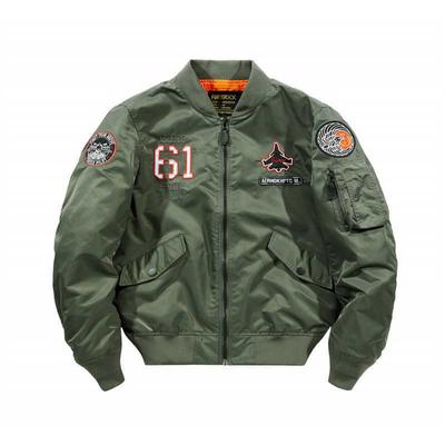 Jaqueta bomber MA1 da marca da moda, jaqueta de algodão masculina, uniforme de beisebol americano, jaqueta de algodão casual espessada de outono e inverno, traje de voo