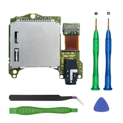 JIVELER Compatible Switch NS Cartouche de Jeu de Remplacement Emplacement Lecteur de Carte avec Prise Jack Casque, Module Emplacement Carte de Jeu Dédié Switch avec
