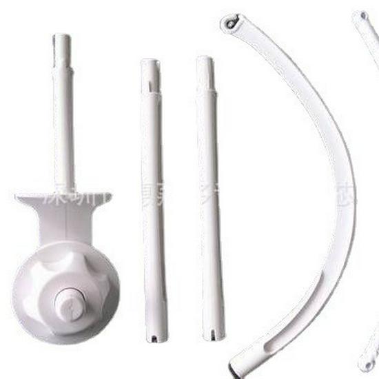 

Компактная подставка для мобиля на кроватку из 4 секций с корейской электрической музыкальной шкатулкой Plush Toy белый