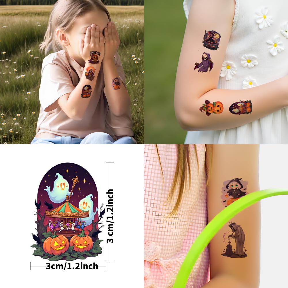 54 Stück Temporäre Tattoos Dekorative Aufkleber Comic Dinosaurier Aufkleber Wasserdicht Langlebig Körperaufkleber Für Mädchen Frauen Jungen