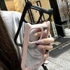 Cute Cat Ear Transparent Case For iPhone 17Air 12 13 14 15 Pro Max 11 16 Shockproof  Acrylic Back Cover Silicone Kawaii Funda
