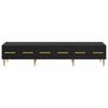 TV Cabinet Black Oak Effect 150 X 36 X 30 Cm Particleboard