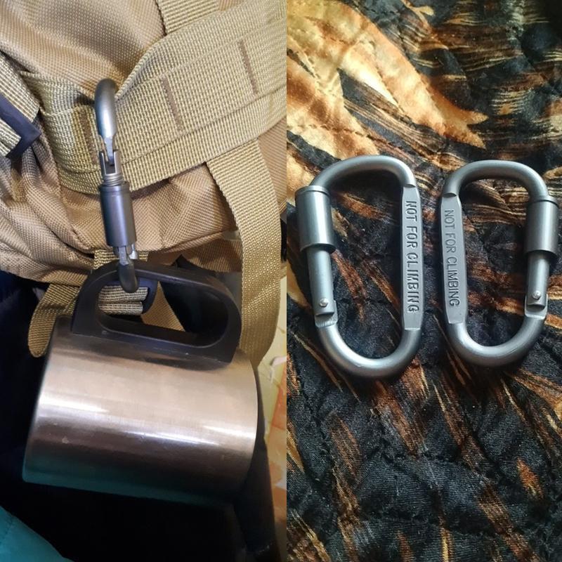 4pcs, Durable Carabiner Clips, Heavy Duty Metal Buckles For Outdoor Camping, Hiking